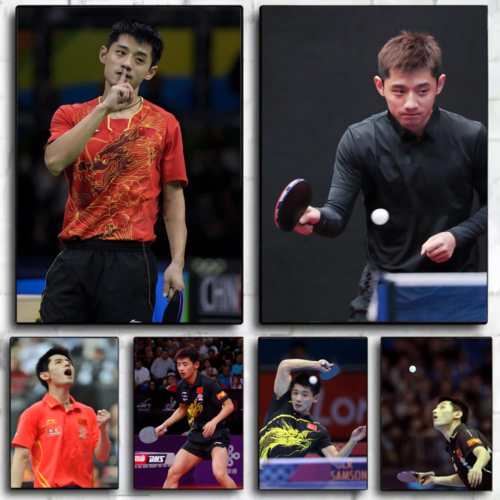 Table Tennis Zhang Jike - Póster de tenis de mesa Zhang