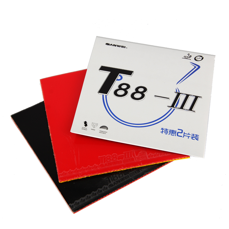 Table Tennis Xiom Rubber - 1 rojo 1 negro Original SANWEI