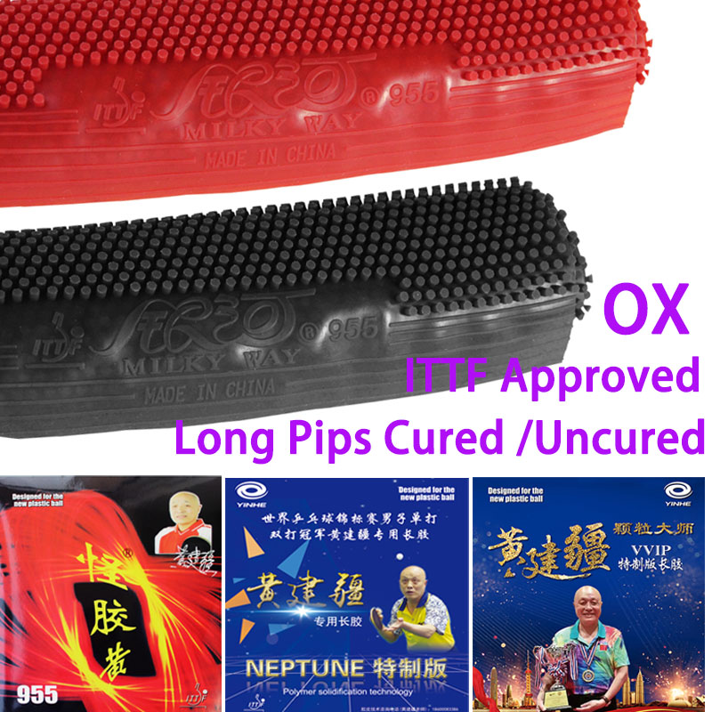 Table Tennis Xiom Rubber - YINHE 955/Neptune/VVIP Pips largos tenis de