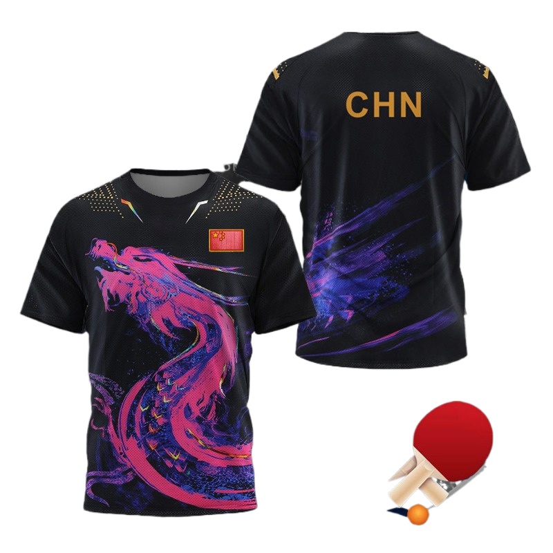 Table Tennis Zhang Jike - Camiseta gráfica de tenis de mesa