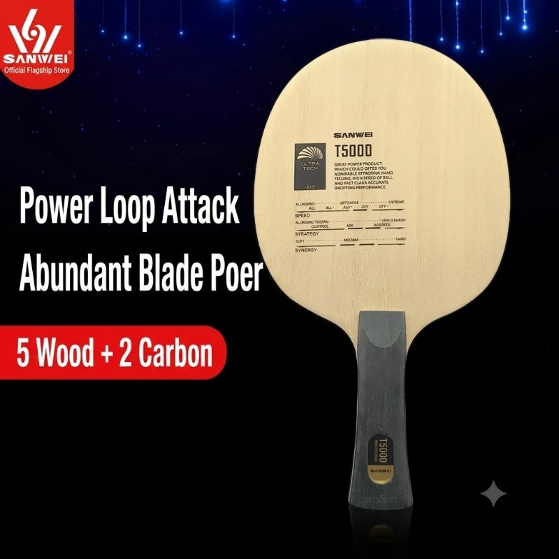 1 unidad SANWEI T5000 Pala de  - Xiom Blade Table Tennis reseña y precio