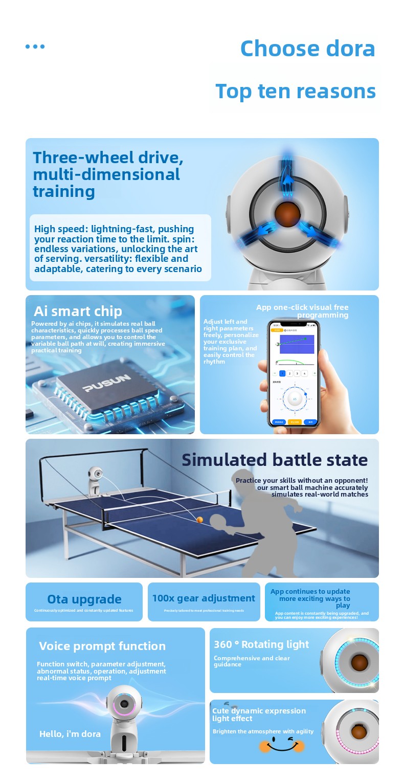 Máquina de servicio de tenis d - Table Tennis Table reseña y precio