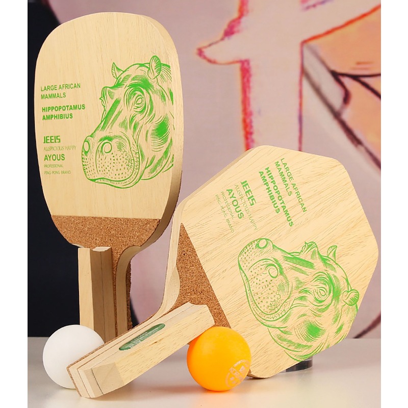 JEELS Green Hippo - Pala de Te - Table Tennis Paddle reseña y precio