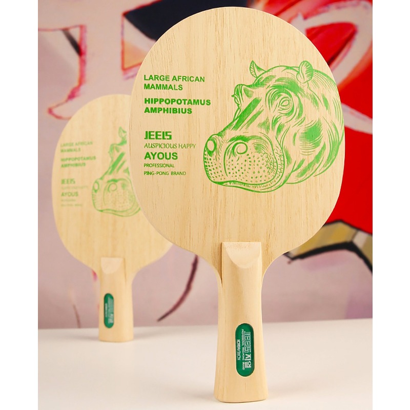 JEELS Green Hippo - Pala de Te - Table Tennis Paddle reseña y precio