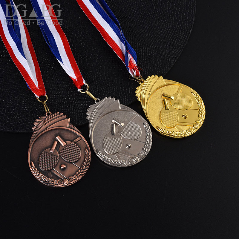 Medalla de Ping-Pong, oro, pla - Table Tennis Japan reseña y precio
