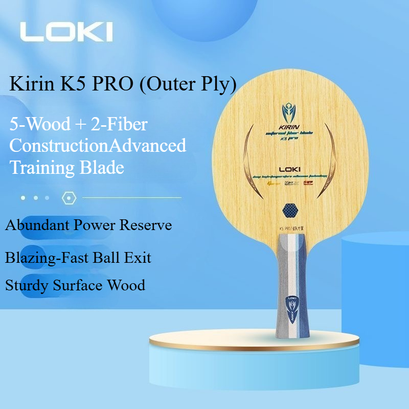 LOKI Kirin K5 PRO hoja de teni - Table Tennis Paddle reseña y precio