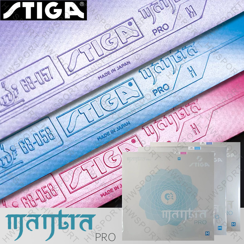 STIGA Mantra Pro, goma colorid - Table Tennis Japan reseña y precio