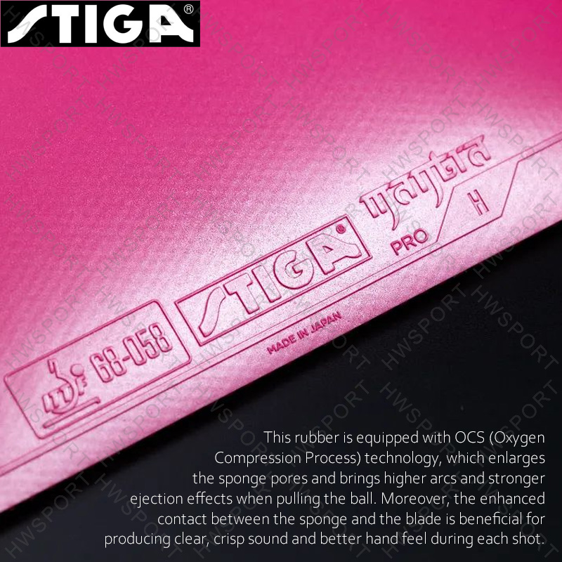 STIGA Mantra Pro, goma colorid - Table Tennis Japan reseña y precio