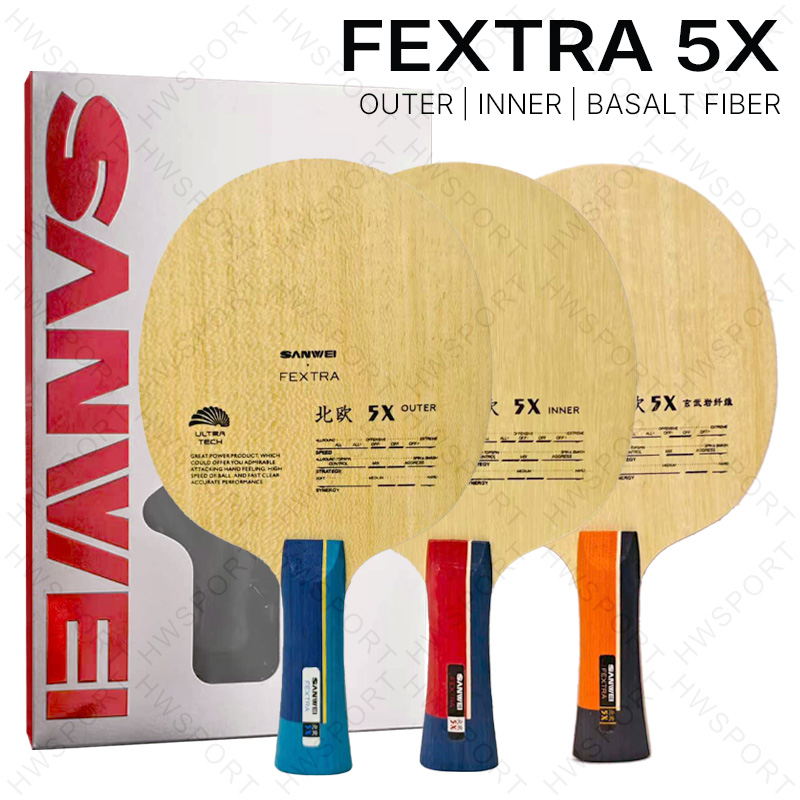 SANWEI FEXTRA 5X hoja de tenis - Xiom Blade Table Tennis reseña y precio