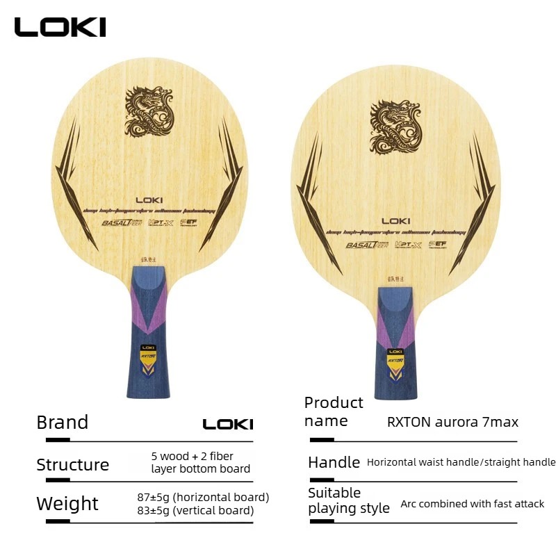 OFF+ LOKI RXTON Aurora 7 Max R - Table Tennis Paddle reseña y precio