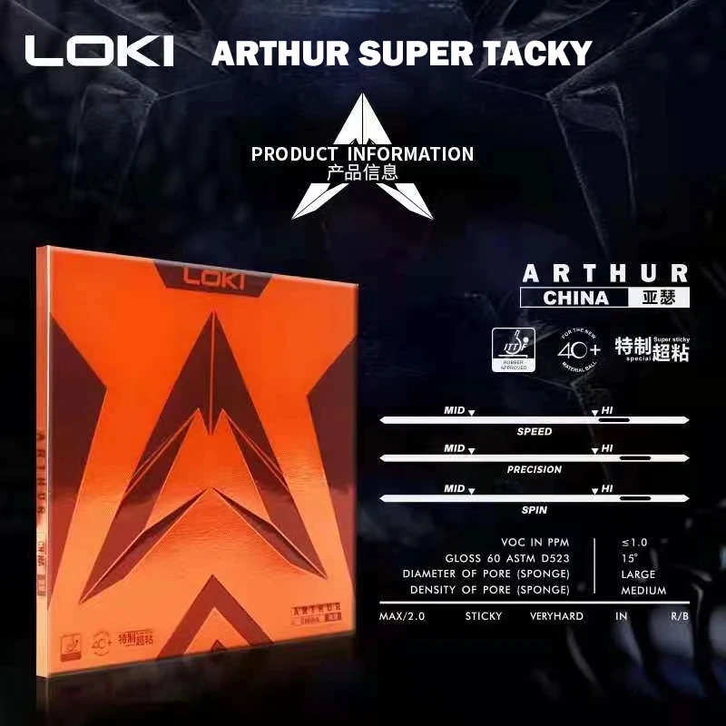 LOKI ARTHUR-Goma adhesiva para - Table Tennis Padel reseña y precio