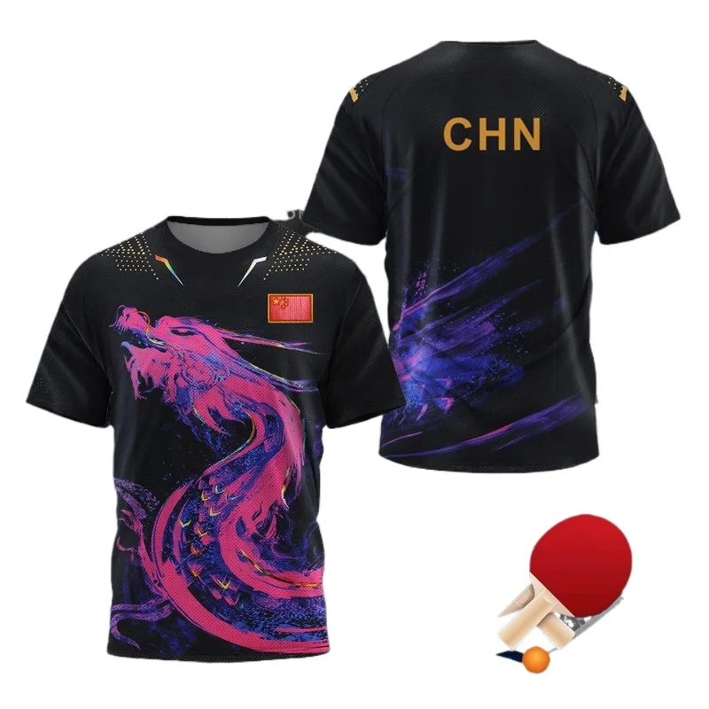 Camiseta con gráfico de tenis  - Table Tennis Zhang Jike reseña y precio