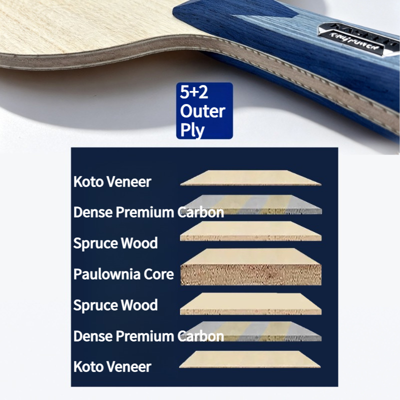 KASEED S211 King Power, Pala d - Table Tennis Forehand reseña y precio